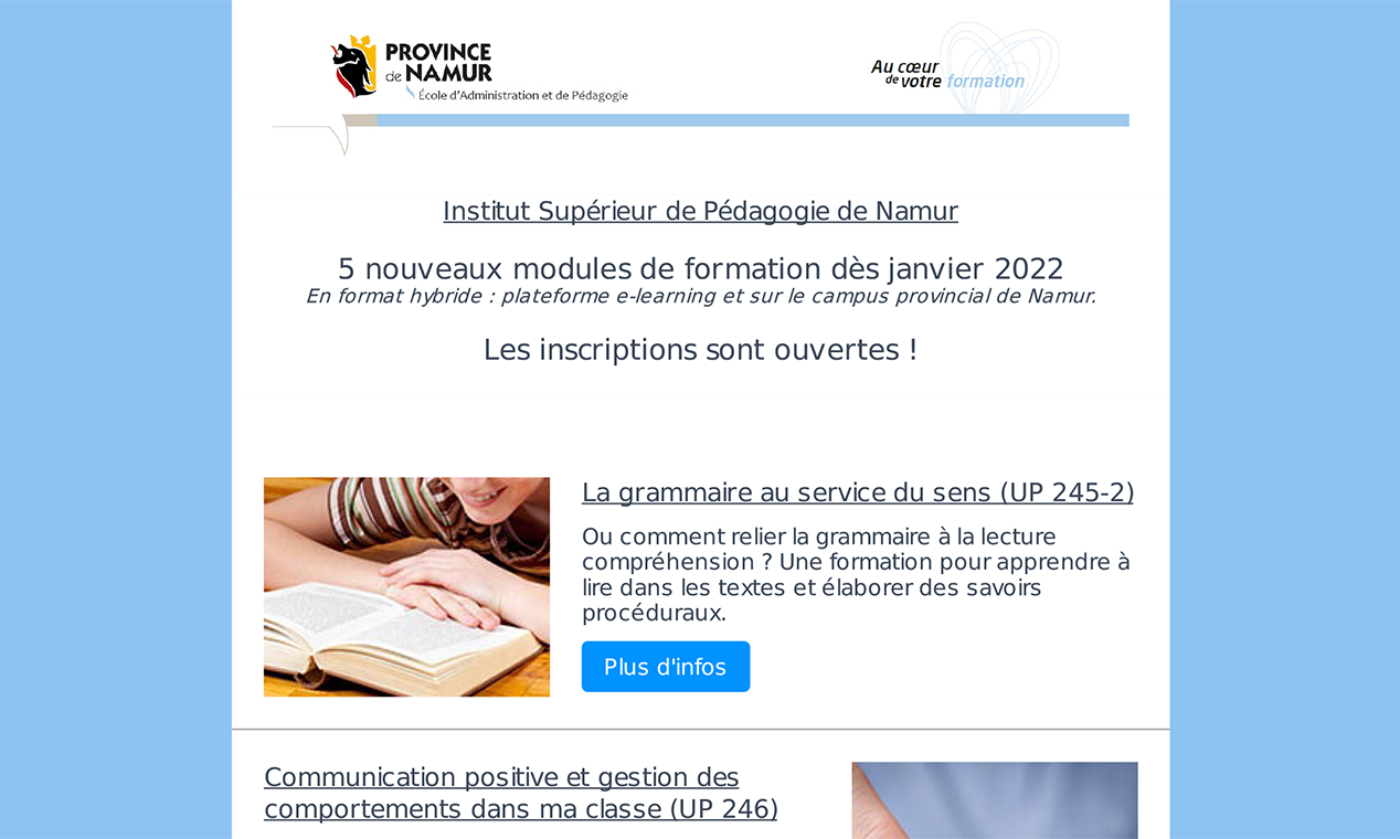 Img Mailing Formations ISP Janvier 2022
